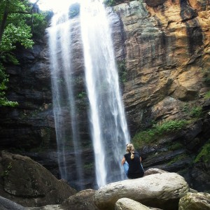 heidi at waterfall